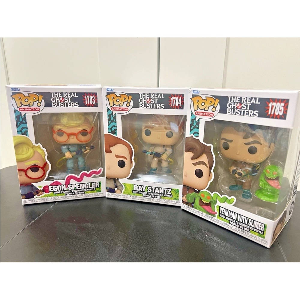 Funko Pop! The Real Ghostbusters Egon Spengler #1783, Peter Venkman #1784 & 1785